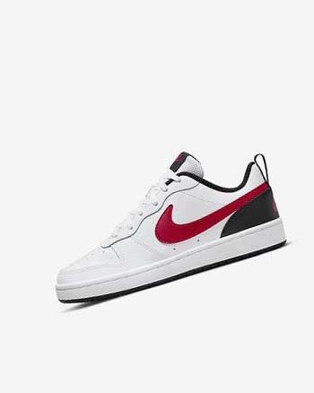 Nike Court Borough Low 2 Blancos Negros Rojos | MX 2713